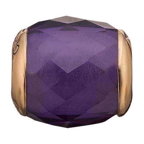 Image of Precious Amethyst Forgyldt sølv Charms til sølv og guld armbånd smykke fra Christina Collect